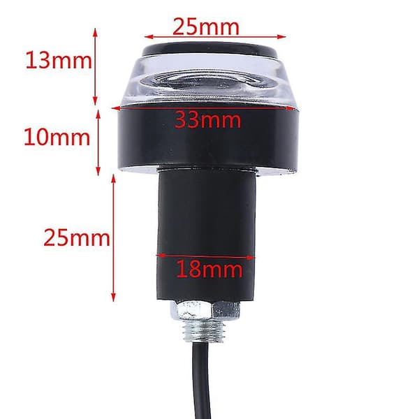 2 st/par LED Blinkers Motorcykelstyre Universal Ändindikator