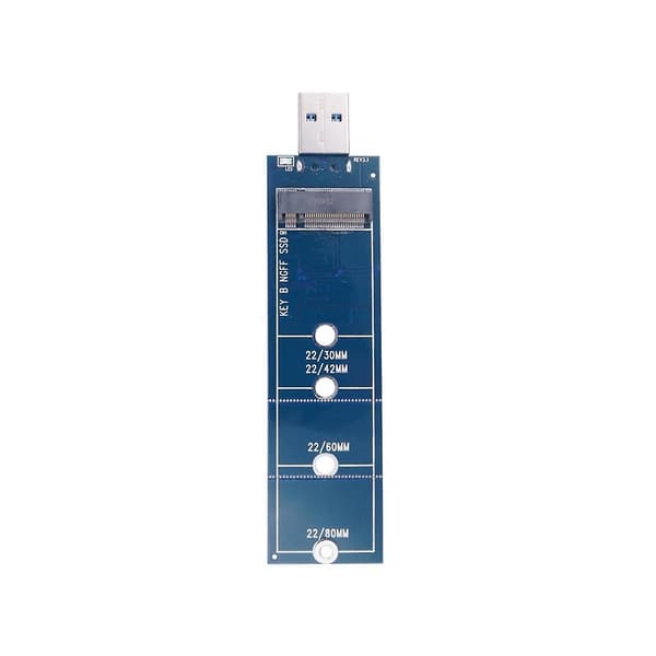 SSD M2 USB-sovitin M.2 USB-sovitin B-avain M.2 SATA-protokollan SSD-sovitin NGFF USB 3.0 SSD Ca