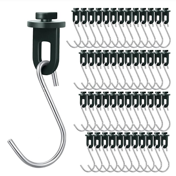 Greenhouse Clips with S-Hooks, 50-pack