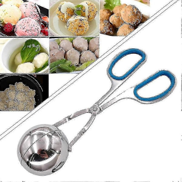 2 stk./pakke Skridsikre Håndtag Isske Kødbolletang Rustfrit Stål Køkkenværktøj - JA