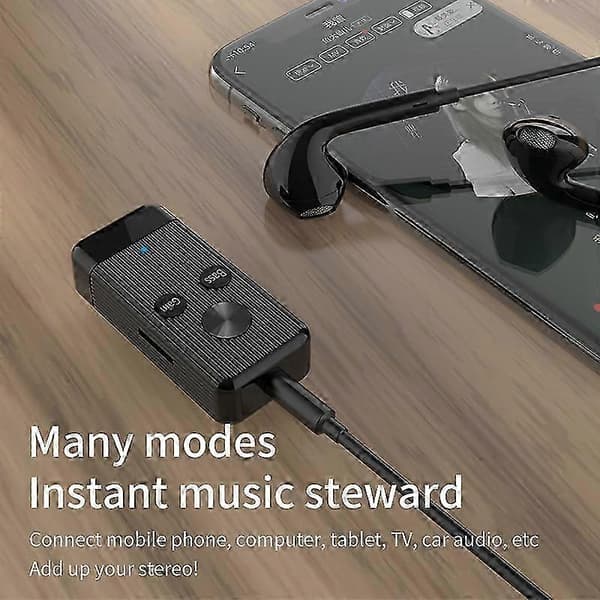 Bluetooth Audio Receiver Bluetooth-vastaanotin X8 TF-kortti Bluetooth-vastaanotin Bluetoothilla