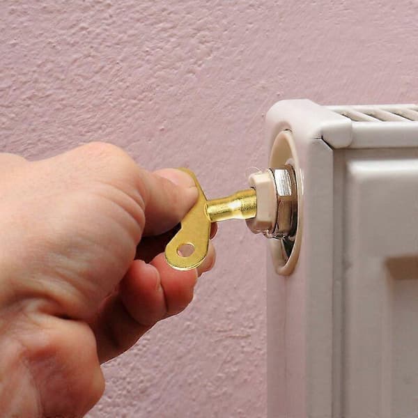 10 Stk. Radiatornøgler Massiv Messing Radiator Udlufternøgle Ventil Luftventil Nøgle VVS Nøgle
