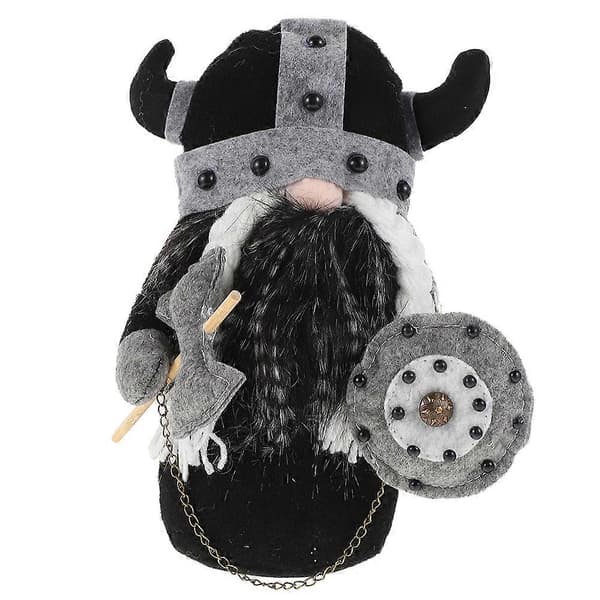 Dvärg Docka Viking Tomte Krigare Tomte Docka Jul Tomtar Plysch Docka Jul Docka Dekor