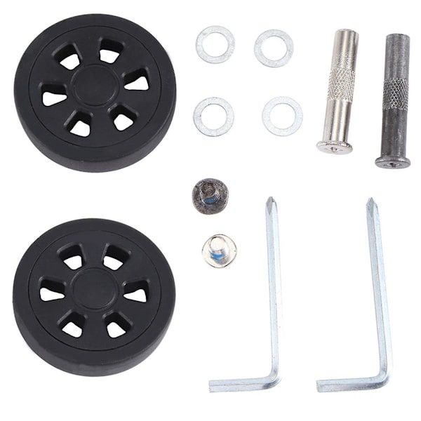 55x13mm Set med 2 Resväskor Hjul Resväska Ersättningshjul, Resväska Pu Svängbar Hjul Lager Reparationssats