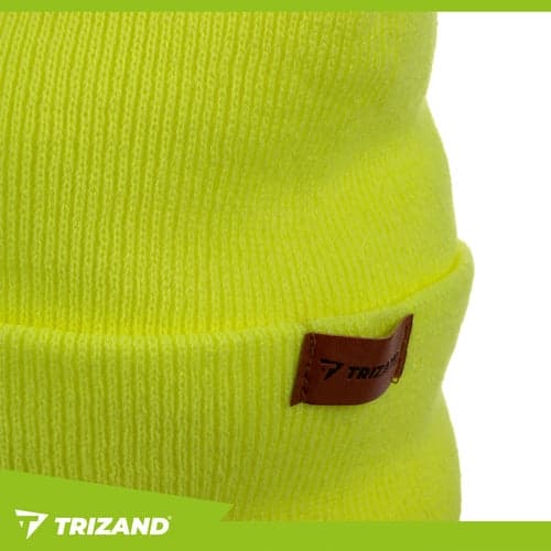 Winter hat with USB rechargeable LED light 3 modes unisex neon yellow