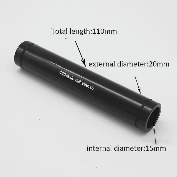 Pyörän akselin sovitin 20 mm läpiakselille 15 mm läpiakselille, 110 mm
