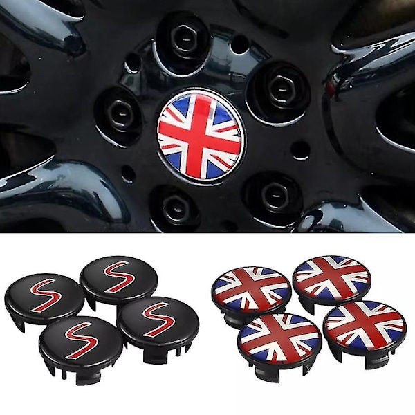 4 st 54mm Bilhjul Center Hub Cap Fälglock För Mini John Cooper S Works Jcw One+ R56 R60 R61 F54 F55 F56 F60 Biltillbehör Johx