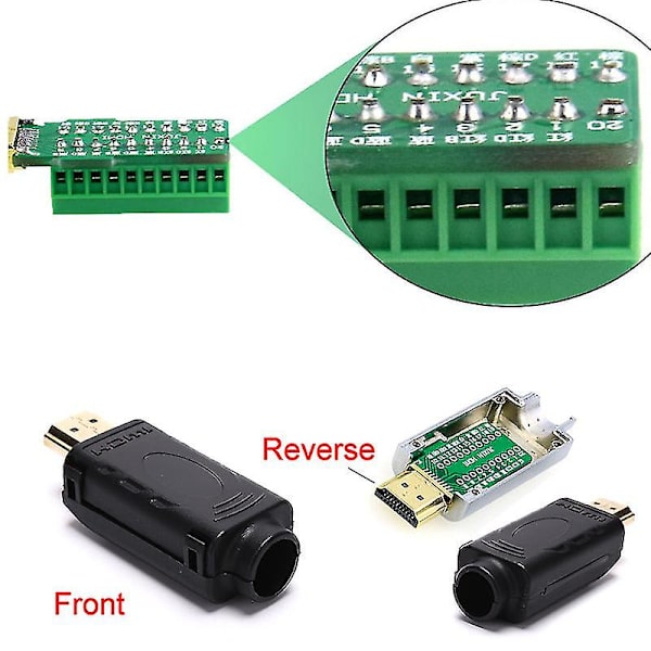 HDMI 2.0 Adapter Connector Breakout til 20p Terminalbræt med Husskal Shytmv