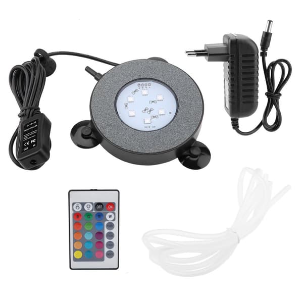 Submersible LED Aquarium Fish Tank Lamp with Remote Control (EU Plug) - Waterproof