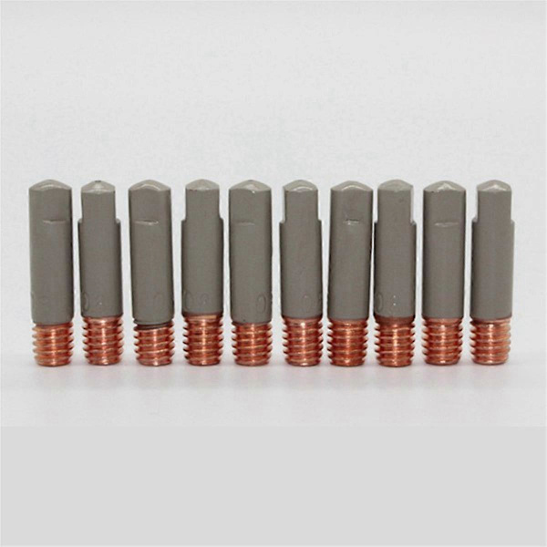 10 st MB15AK Svetsmunstycken Spetsar Beläggningsskydd M6 Gasmunstycke Spets 0,8 mm MIG Svetsverktyg Delar