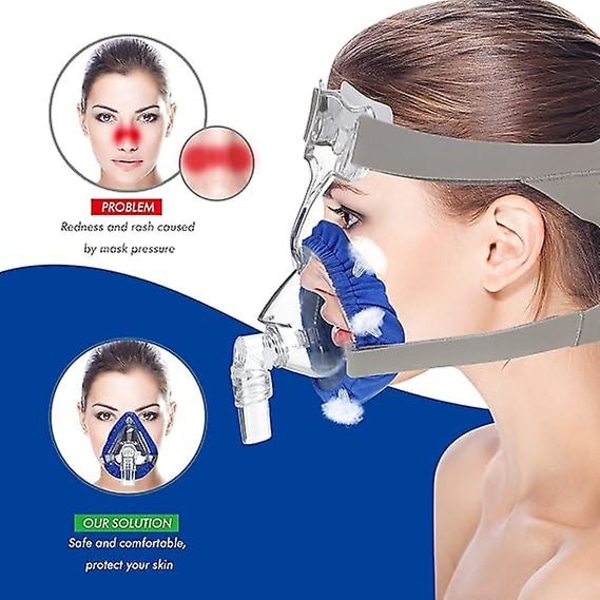 5 st Cpap-maskfoder Helmask Återanvändbara Mjuka Cpap-masköverdrag Minska Luftläckage Och Blåsor Tvättbara Kuddfodral