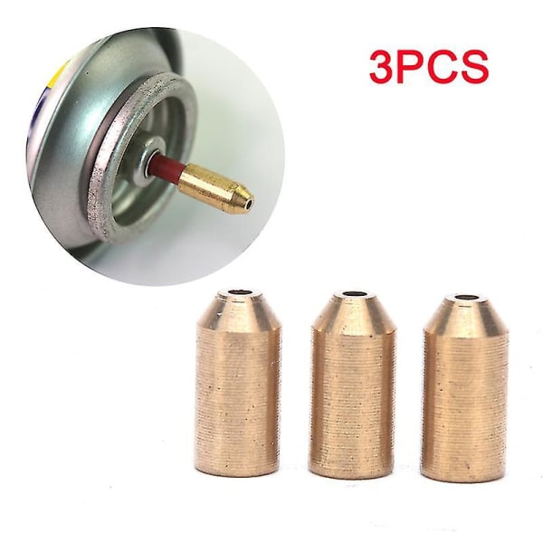 3pcs Gas Refill Adapter For Dupont Lighters Stove Adaptor Hiking Camping Outdoor