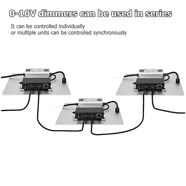 DC 0-10V Dimmerbryter, Seriekoblet Synkronstyring, Rotasjonsbryter På/Av for 0/1-10V Dimmbare LED-drivere EL