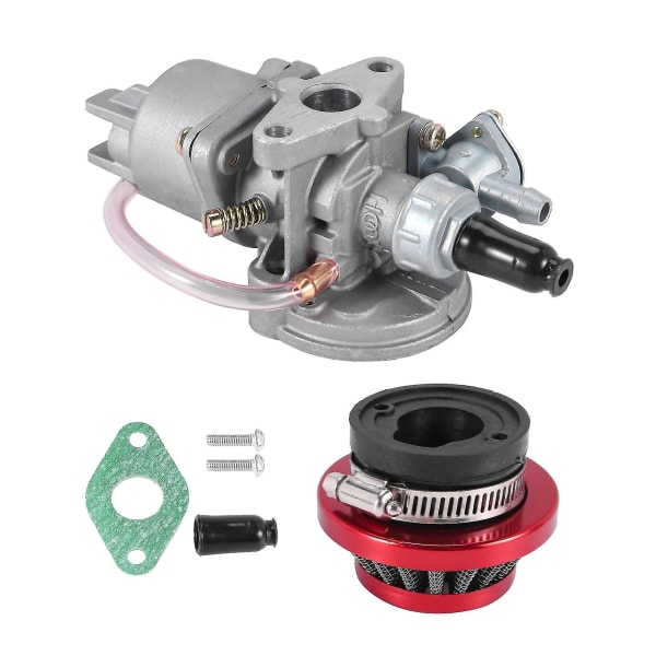 Karburator Karburator Karby + Rød Luftfilter + Stack Til 2 Slag 47cc 49cc Motor Dele Mini Moto Børn A