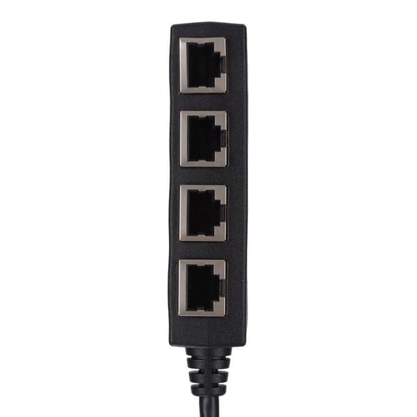 Excellent connectivity! RJ45 splitter adapter - 4 ports for smooth transmission
