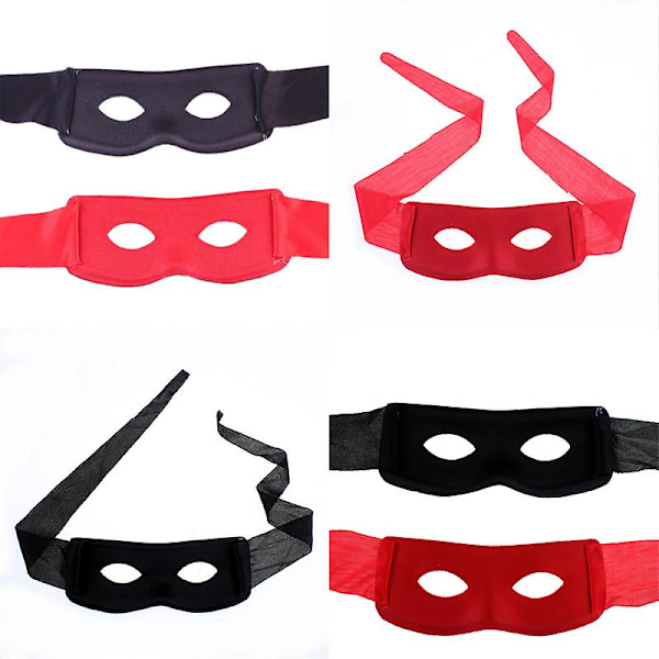 Bandit Zorro Maskerad Mask för Temafest Maskeradkostym Halloween