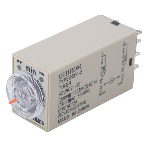 High Precision Time Relay - H3Y-2, 8 Pin, 0-10 Minutes, 110VAC