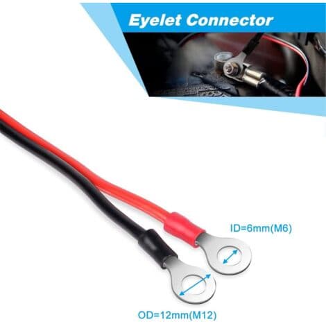 2 delar 30A Krokodilklämmor 12v 24v Startkabel för Bilbatteriladdare-1m