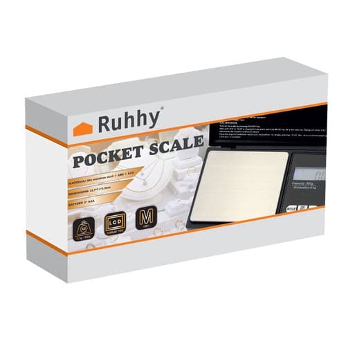 Digital Pocket Scale 500g/0.1g with Tare and Backlit Display