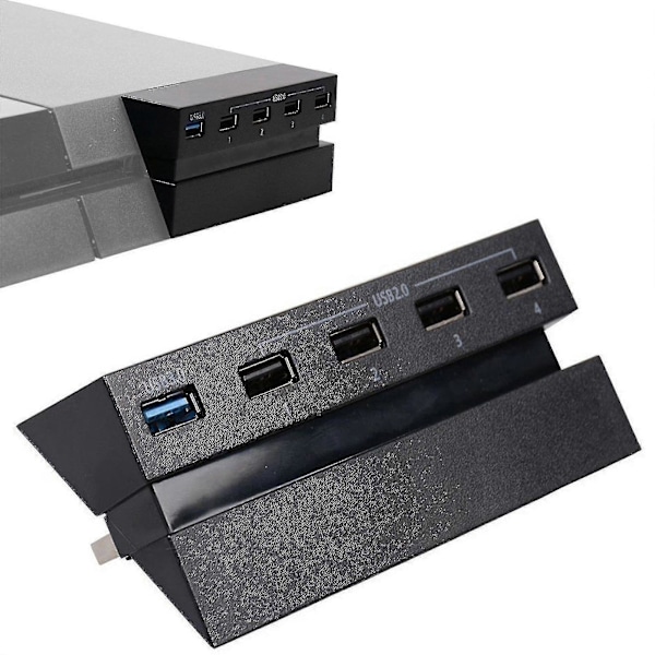 5 Ports USB Hub til PS4 Højhastighedsoplader Controller Splitter Udvidelsesadapter H TAO