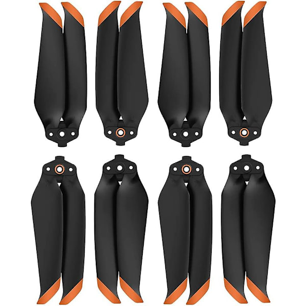(4 Par Orange) Dji Mavic Air 2/Mavic Air 2s Uav Prop Lav Støj Propeller Hurtig Udløsning Propeller Tilbehør Blad Farvet Uav Propeller Blad