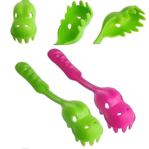 Pastaserver Dinosaurie Spagetti Serveringssked Gaffel För Krokodil