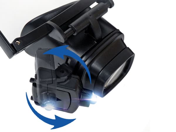 Suurennuslasi 2 LEDillä - 2×-24× moninkertainen suurennus