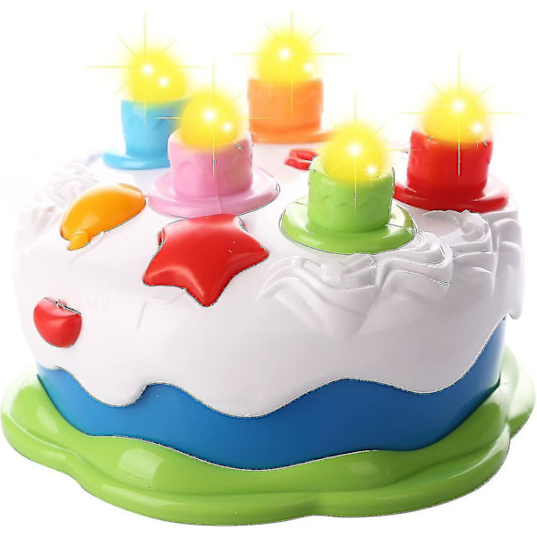 Baby Birthday Cake Toy With Candles Music Toy For Age 18m+ Years Old Toddler