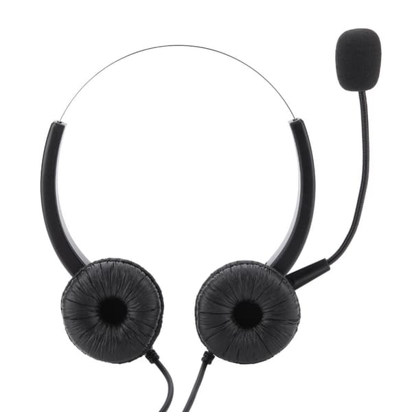 Comfortable Crystal RJ9 Noise Cancelling Call Center Headset