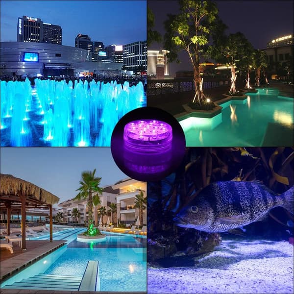 Vanntette LED-lys 10 LED IP68