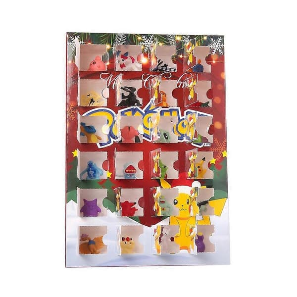24-delt Mini Anime Figur Julekalender til Børn Jule Nedtælling & Festgaver