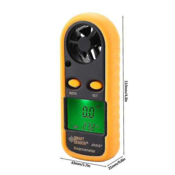 Måler Luft Hastighed Bærbar Vindhastighedsmåler Anemometer Til Køling Vindhastighedstester Luftstrøm Ra