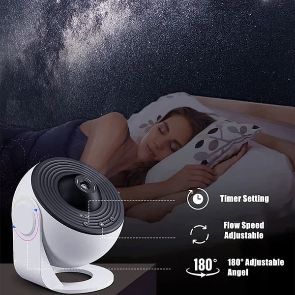 Stjerneprojektor med Planetarium LED Galaxy Lampe