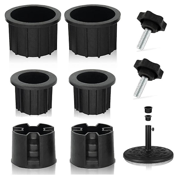 8 st paraplybas stativ hålring plugg lock och lock uteplats paraply stativ reservdelar stativ bas stabilisator