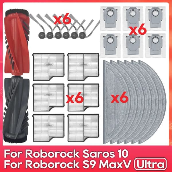 Erstatningssett for Roborock Saros 10/S9 MaxV Ultra