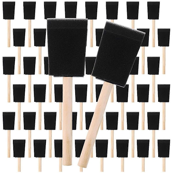 Foam Paint Brushes,2Inch Sponge Brushes 48Pack,Sponge Paint Brushes, Foam Brushes, Painting Sponges, Sponge Paint Brush