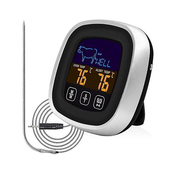 Digital Kötttermometer för Grillning, Ugn och BBQ med Timer och Temperaturalarm