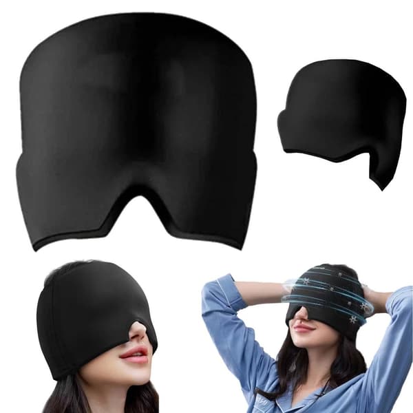360 Full Coverage Migraine Cap - Headache Cap for Migraine - Cooling Eye Mask