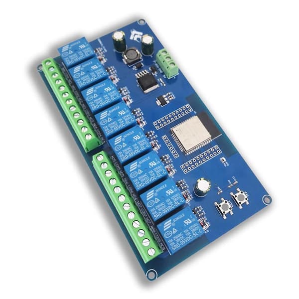 DC5-30V Strømforsyning ESP32 WiFi Bluetooth BLE 8-vejs Relæmodul
