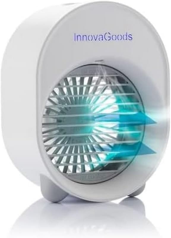 Mini Ultralyd Luftkjøler-Luftfukter med LED Koolizer InnovaGoods