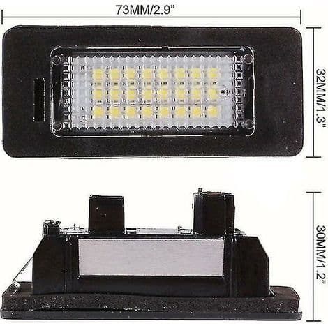 2-delt/sæt bilbagagerum nummerplade LED-lys 24 LED-lamper til BMW E39 E60 E90 X