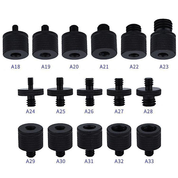 4 kpl Ruuviadapteri A18 1/4 Naaras M4 Urosruuvi