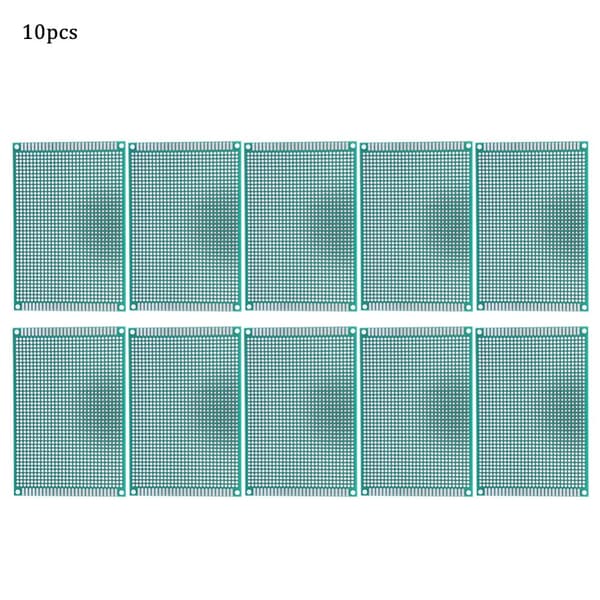 10 kpl 8x12cm kaksipuolinen prototyyppi-piirilevy