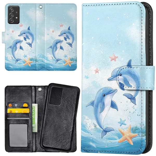 Samsung Galaxy A52/A52s 5G - Plånboksfodral/Skal Dolphins