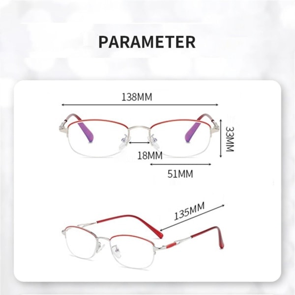 Lukulasit Presbyopia Lasit SILMÄVOIMA 1.00 VOIMA Voimakkuus 1.00