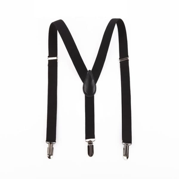 Stilfulde Smalle Sorte Seler med Clips 2,5cm