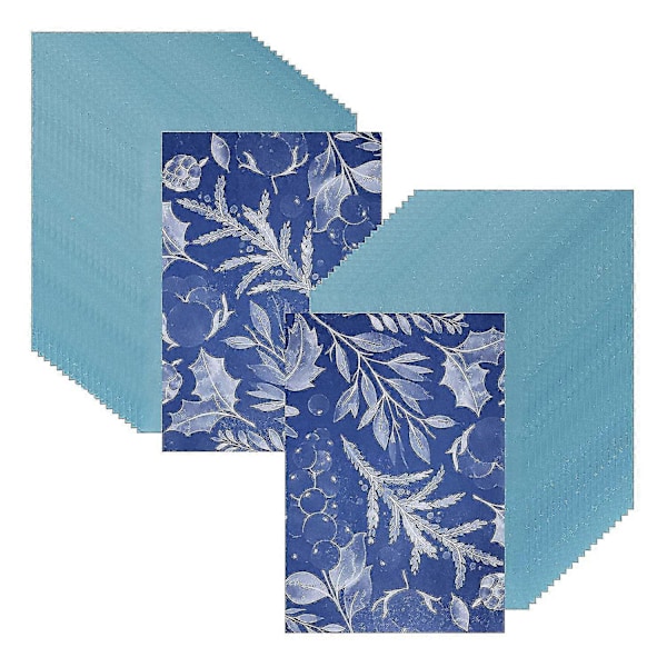50 Ark Sunprint Papirsett Hvit Sensitivitet Papir DIY Utskriftspapir (a4/8.27 X 11.69 Tommer)-AJ