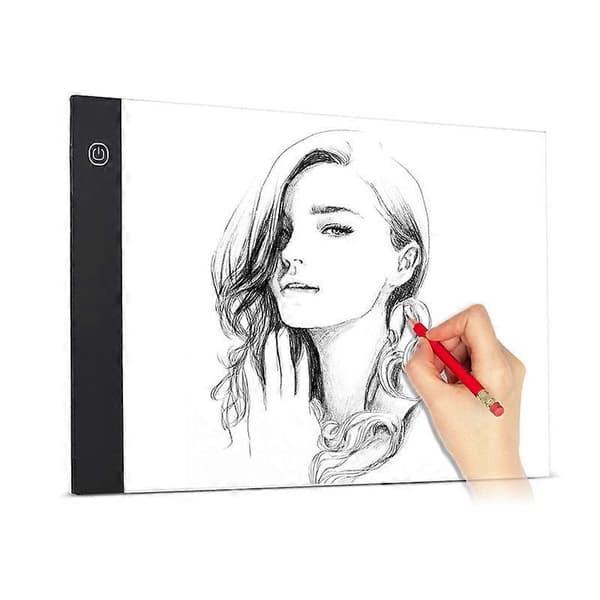 LED Ritbord A4 ljusbord med USB