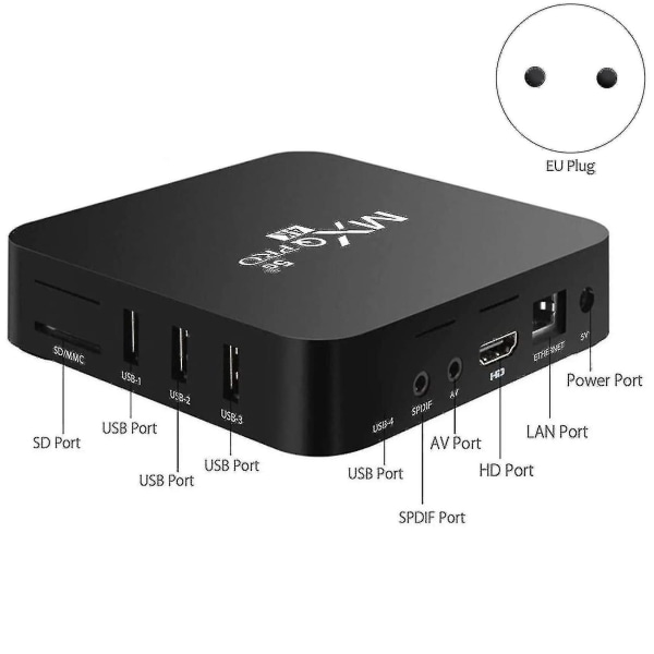 For Android Tv Box, 4k Hdr Streaming Media Player,4gb Ram 32gb Rom Allwinner H3 -core Smart Tv Box-hhny