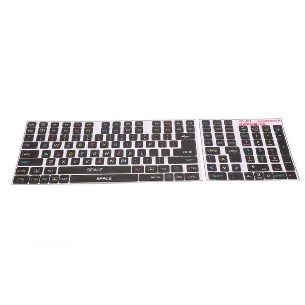 PVC Keyboard Stickers - Decorative Keyboard for Desktop Computer with 84-108 Keys
